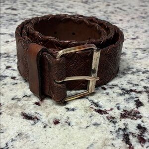 Amanda Smith Dark Brown Braided Belt